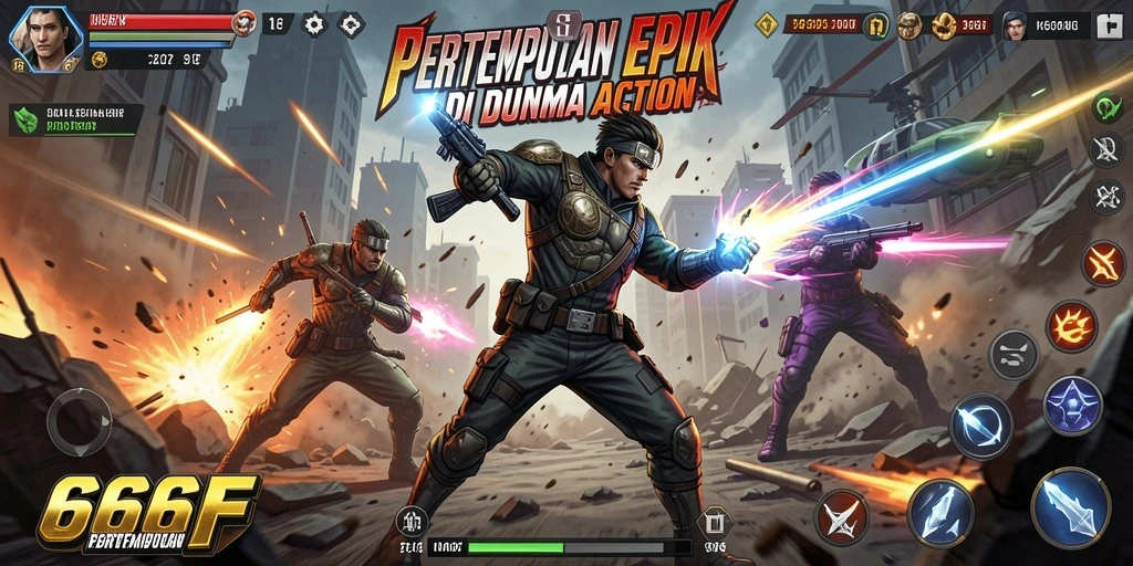 Tampilan gameplay menarik dari 666F dengan aksi yang mendebarkan.
