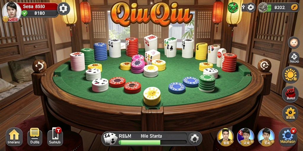 Screenshot utama 8180 menampilkan gameplay QiuQiu yang seru dan interaktif.