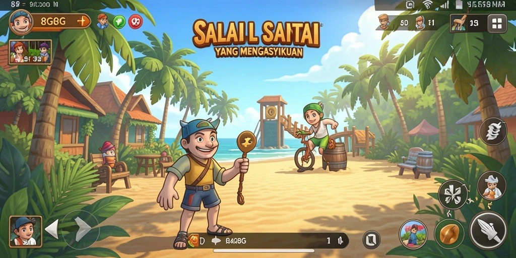 Tampilan gameplay 8G8G yang menarik dan interaktif.