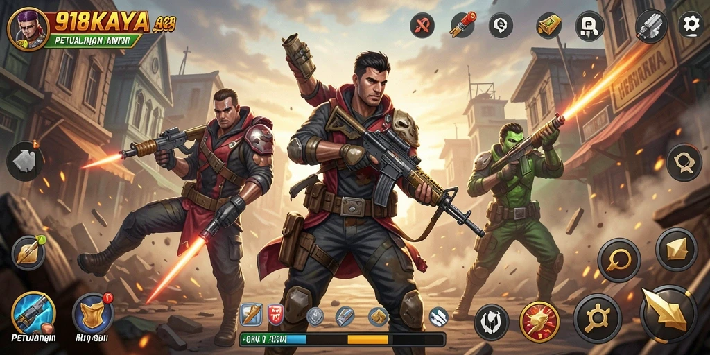 Gameplay seru 918KAYA dengan aksi menegangkan dan tantangan luar biasa.