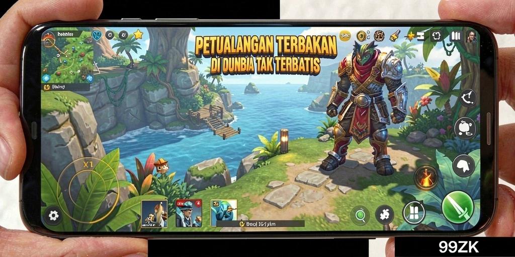 Tampilan gameplay 99ZK yang menarik dan penuh petualangan.