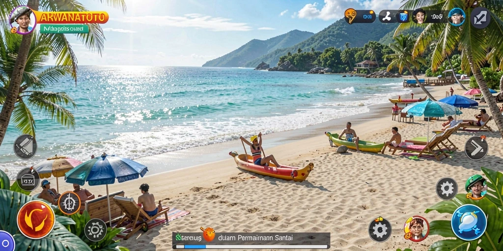 Screenshot utama ARWANATOTO menunjukkan gameplay yang seru dan santai.