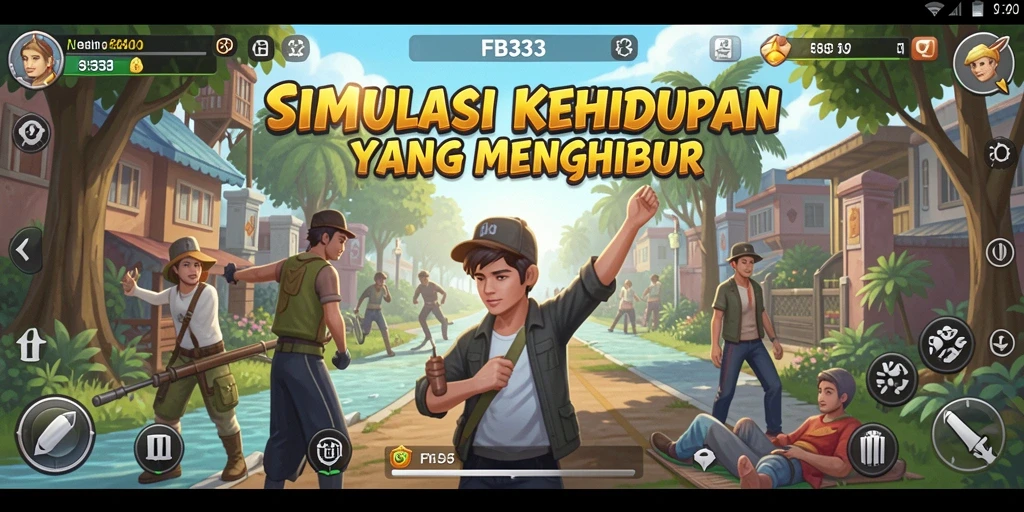 Tampilan menarik gameplay FB333 dengan interaksi sosial dan aktivitas seru.