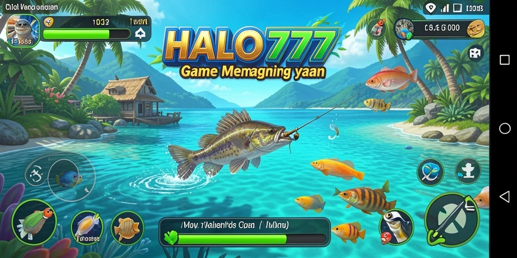 Tangkapan besar menunggu di HALO777, nikmati gameplay memancing yang seru.