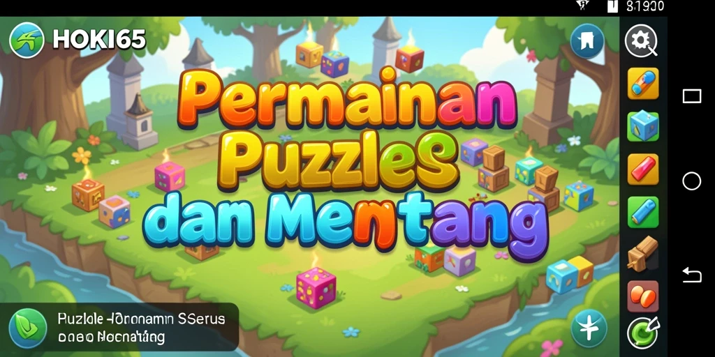 Tampilan Gameplay HOKI65 dengan level teka-teki menantang.