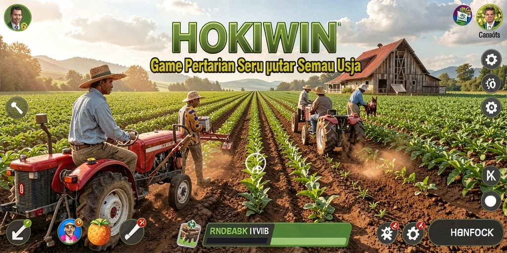 Gameplay HOKIWIN yang menampilkan keindahan hasil pertanian.
