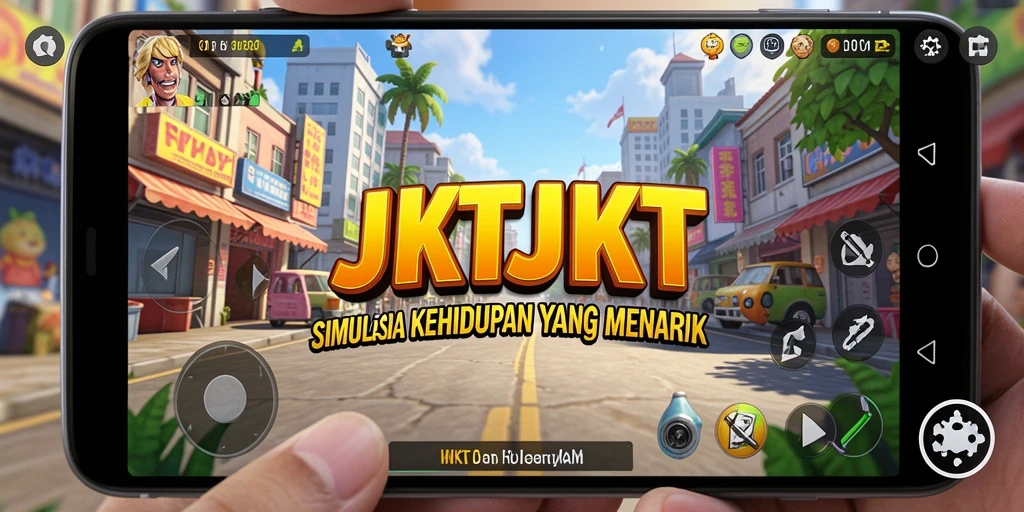 Tampilan gameplay JKTJKT yang menarik untuk pengalaman simulasi.