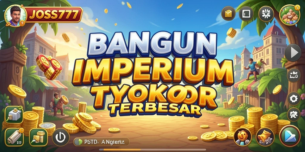 Gameplay JOSS777 yang seru dan mendebarkan dalam membangun bisnis Tycoon.
