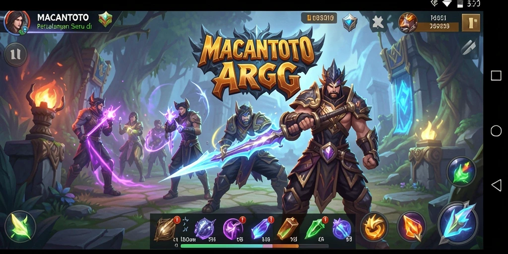 Gameplay seru di dunia fantasi ARPG MACANTOTO.