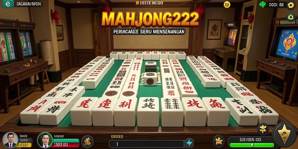 Tampilan seru dari gameplay MAHJONG222 yang menghibur.