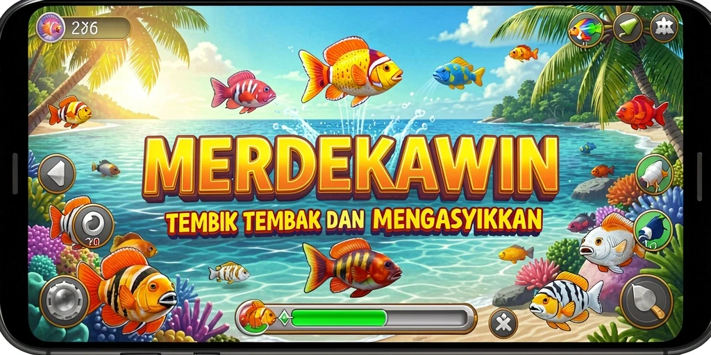 Gameplay seru dengan grafis menakjubkan di MERDEKAWIN.