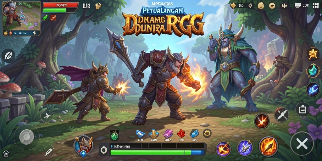 Tangkapan layar MPO666 menunjukkan aksi pertempuran yang mendebarkan dalam pertempuran RPG.