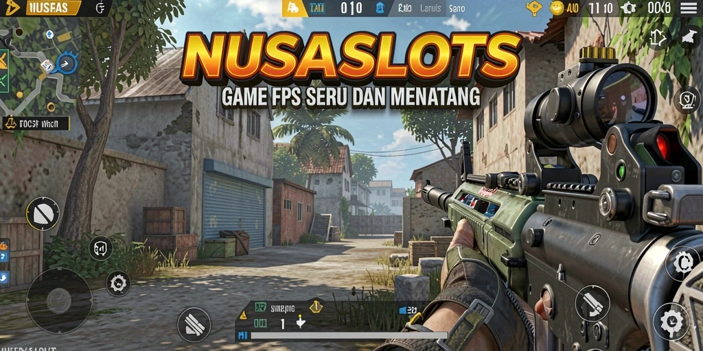 Gameplay NUSASLOTS menampilkan aksi tembak-menembak yang mendebarkan.
