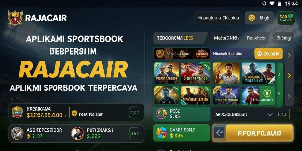 Screenshot RAJACAIR menunjukkan tampilan antarmuka taruhan yang menarik.