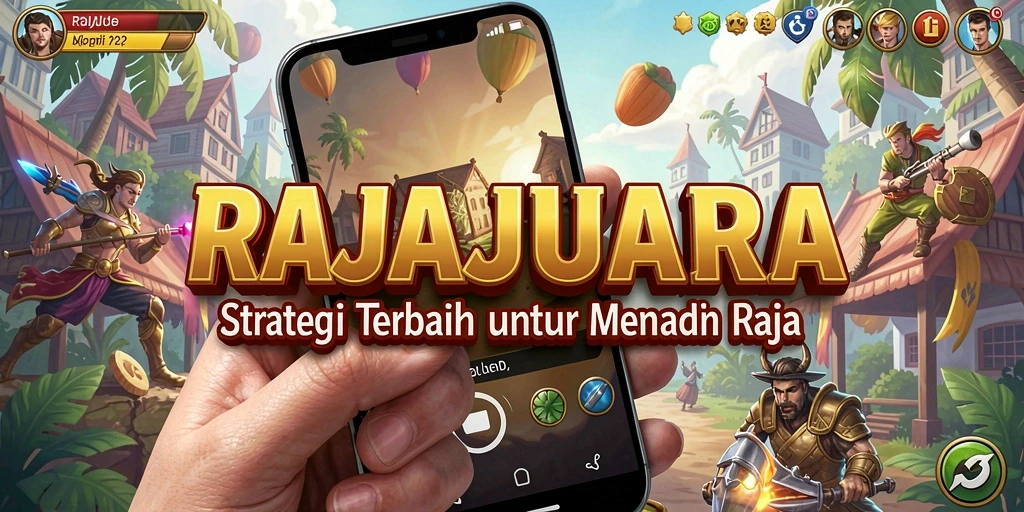 Screenshot gameplay RAJAJUARA yang menampilkan strategi pertempuran.