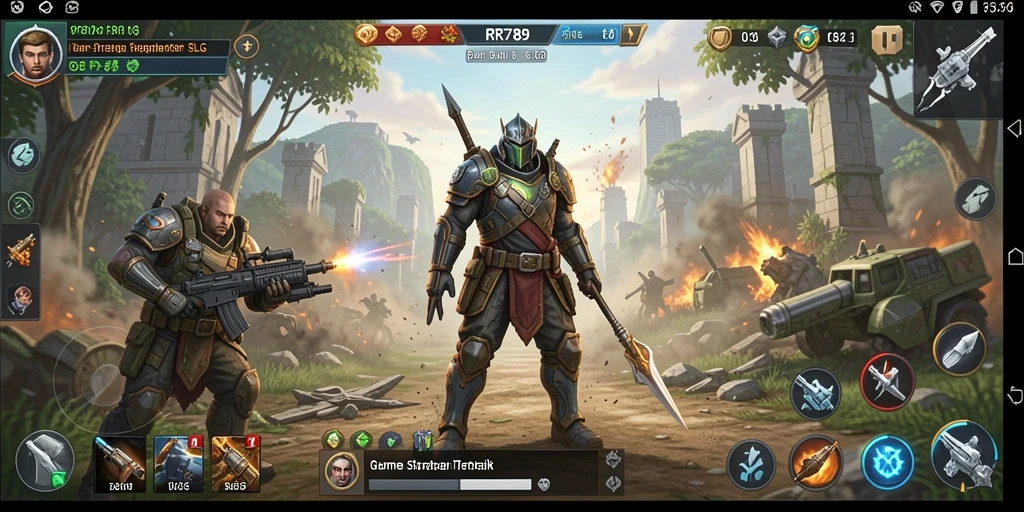 Screenshot gameplay menunjukkan aksi strategis dalam <strong>RR789</strong>.