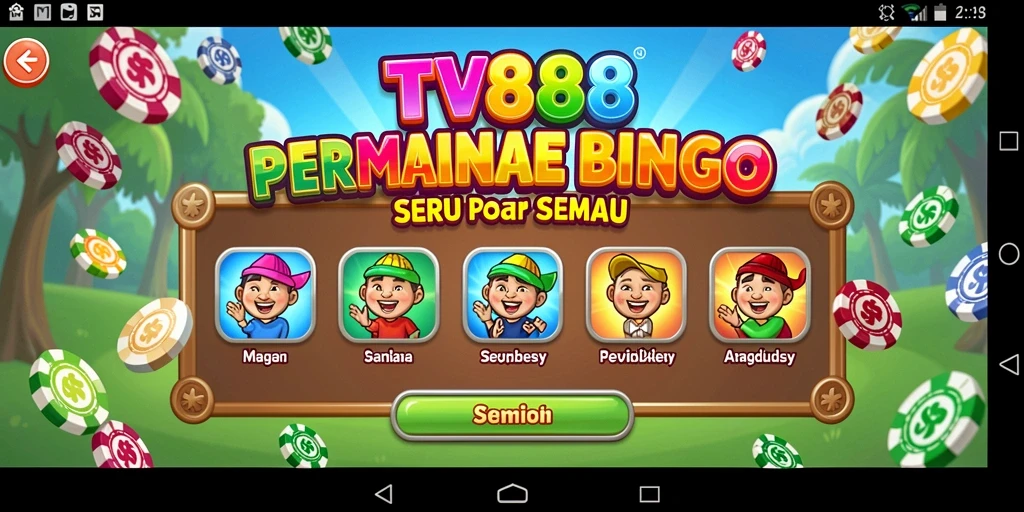 Tampilan gameplay Bingo yang menegangkan dan seru di TV888.