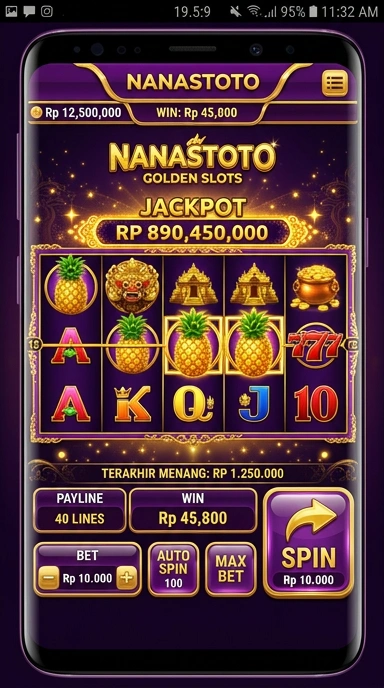 Fitur keamanan aplikasi di nanastoto yang melindungi pengguna.
